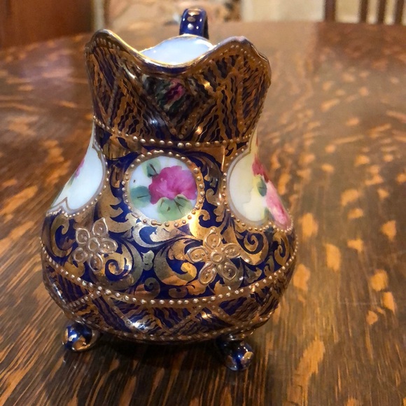 Antique Handpainted Pitcher - Picture 3 of 6